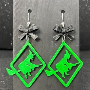 The Forest Witch Earrings with Black Bows